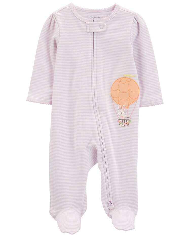 CARTER'S Overal na zip Sleep&Play Lilac Stripe holka 9m/vel. 74