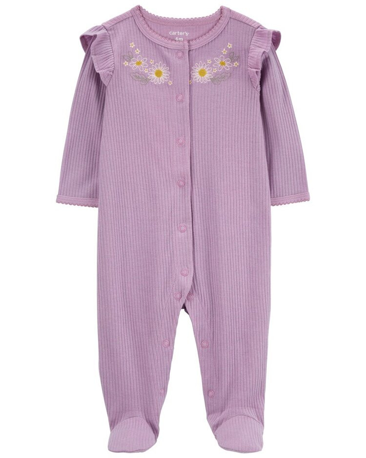 CARTER'S Overal na druky Sleep&Play Purple Floral holka 6m/vel. 68