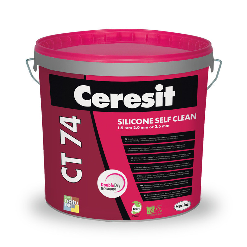 Omítka silikonová Ceresit CT 74 hlazená 1,5 mm 25 kg