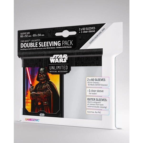 Gamegenic - Star Wars: Unlimited Art Sleeves Double Sleeving Pack - Darth Vader