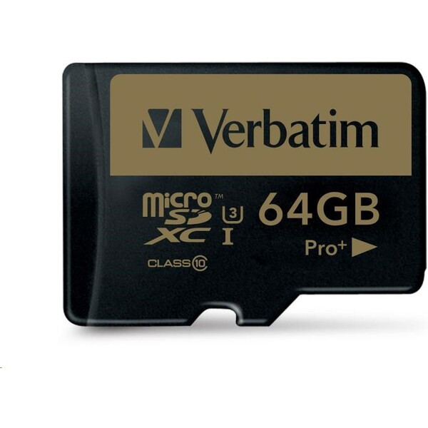 VERBATIM MicroSDXC karta 64GB PRO+