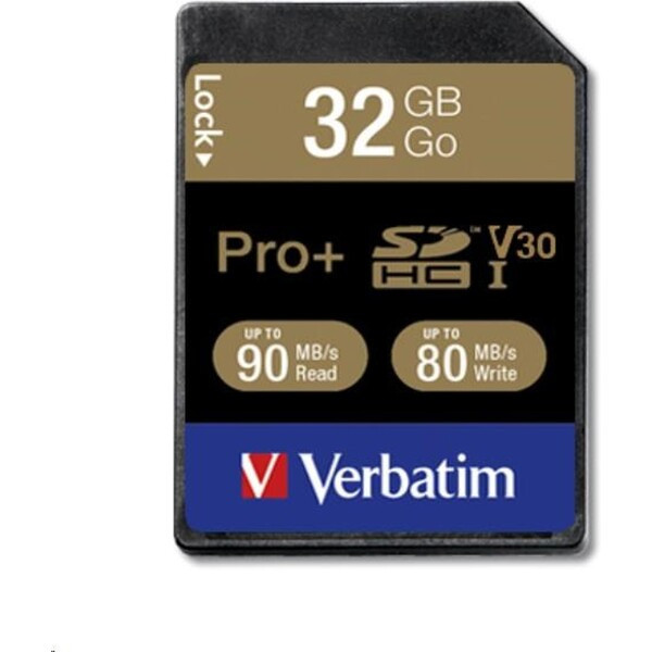 VERBATIM SDHC karta 32GB PRO+ Class 10