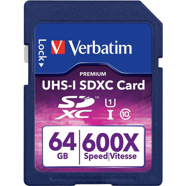 VERBATIM SDXC karta 64GB PREMIUM