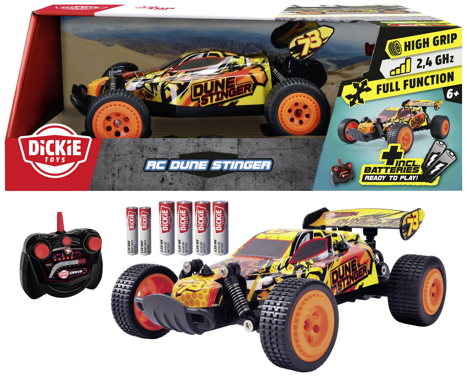 Dickie Toys 201105009 Dune Stinger 1:24 RC model auta elektrický Buggy