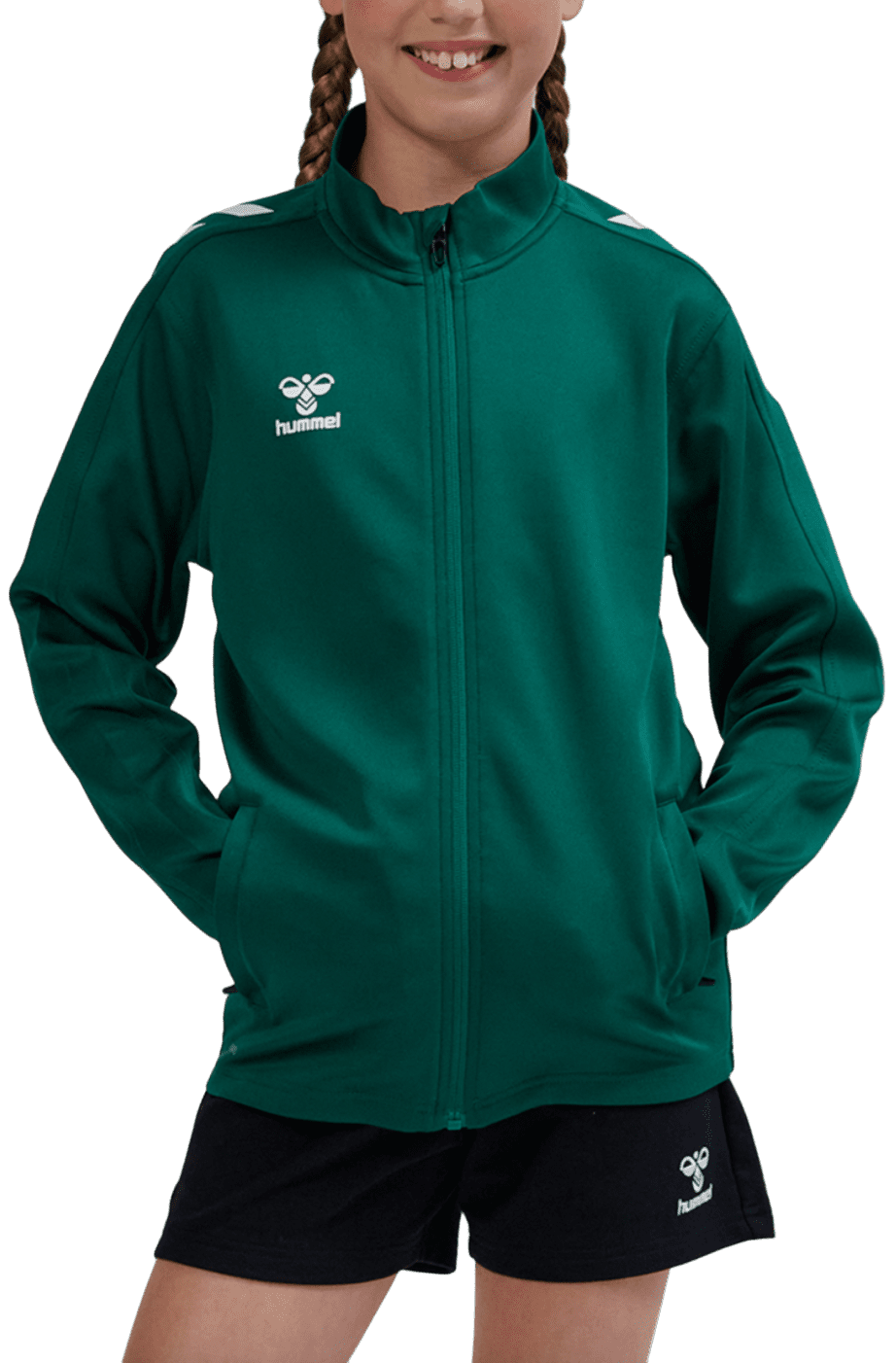 Mikina Hummel hmlCORE XK POLY ZIP SWEAT KIDS