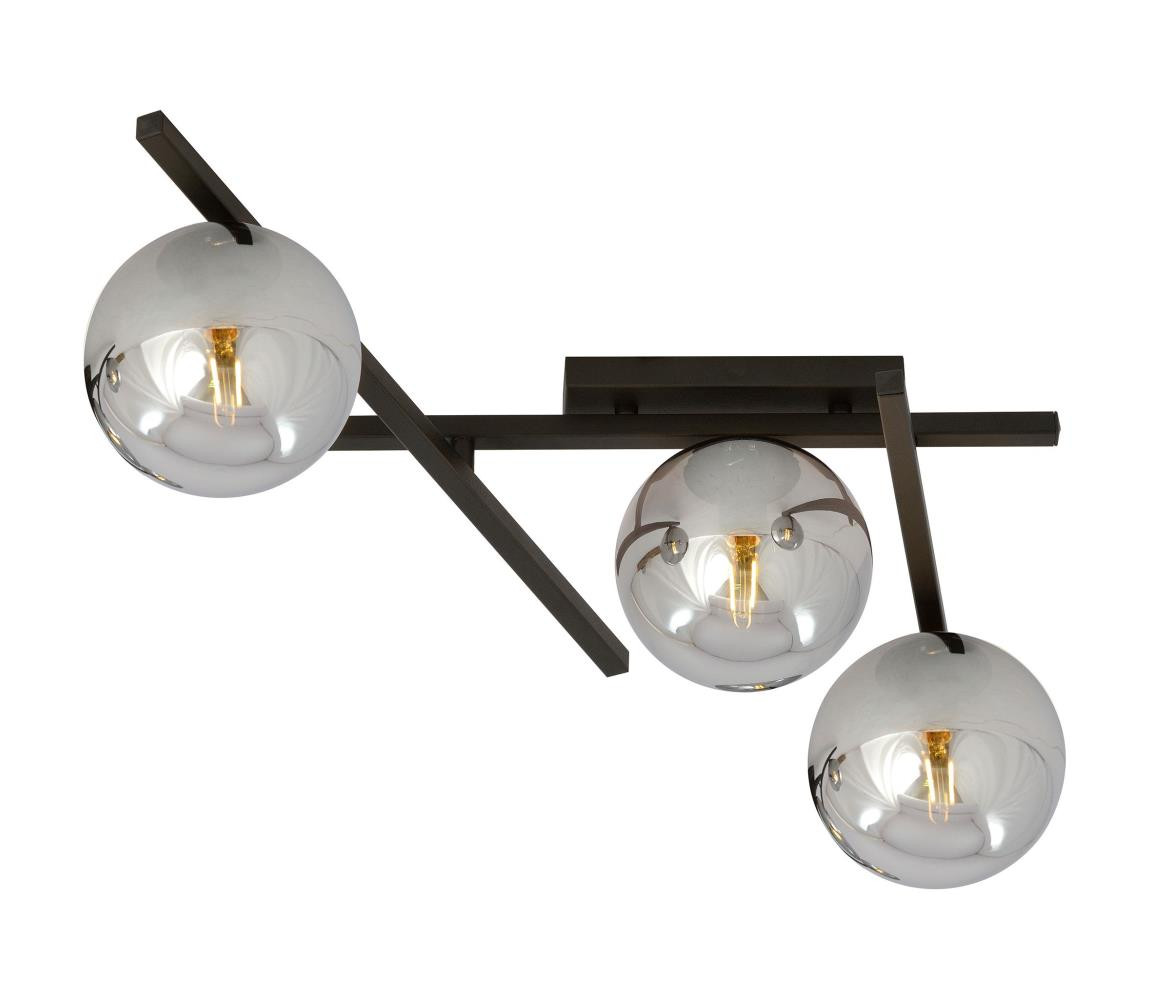 EMIBIG Stropní svítidlo SMART 3xE14/10W/230V černá/šedá