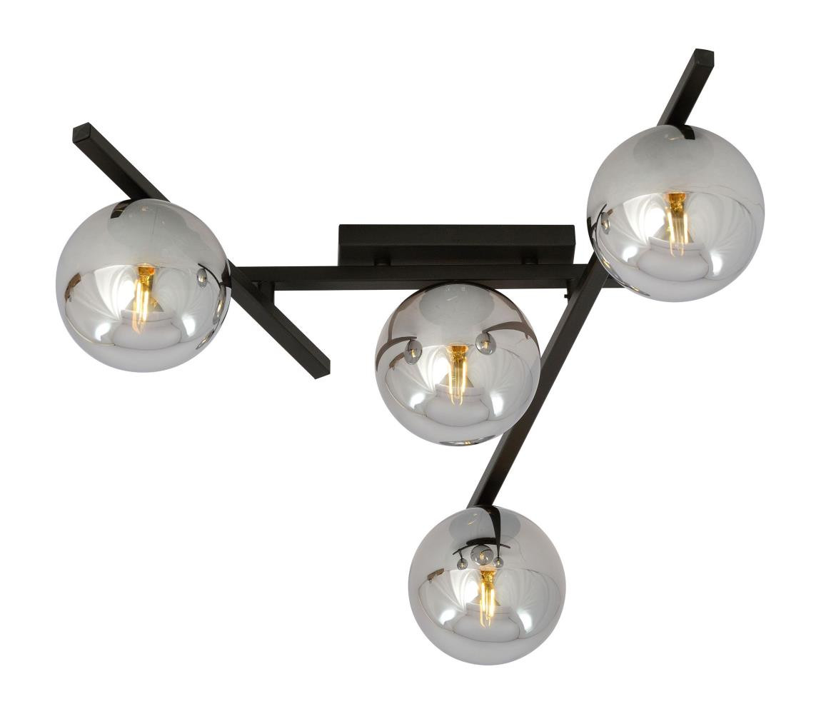 EMIBIG Stropní svítidlo SMART 4xE14/10W/230V černá/šedá