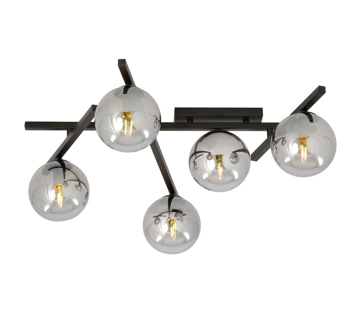 EMIBIG Stropní svítidlo SMART 5xE14/10W/230V černá/šedá