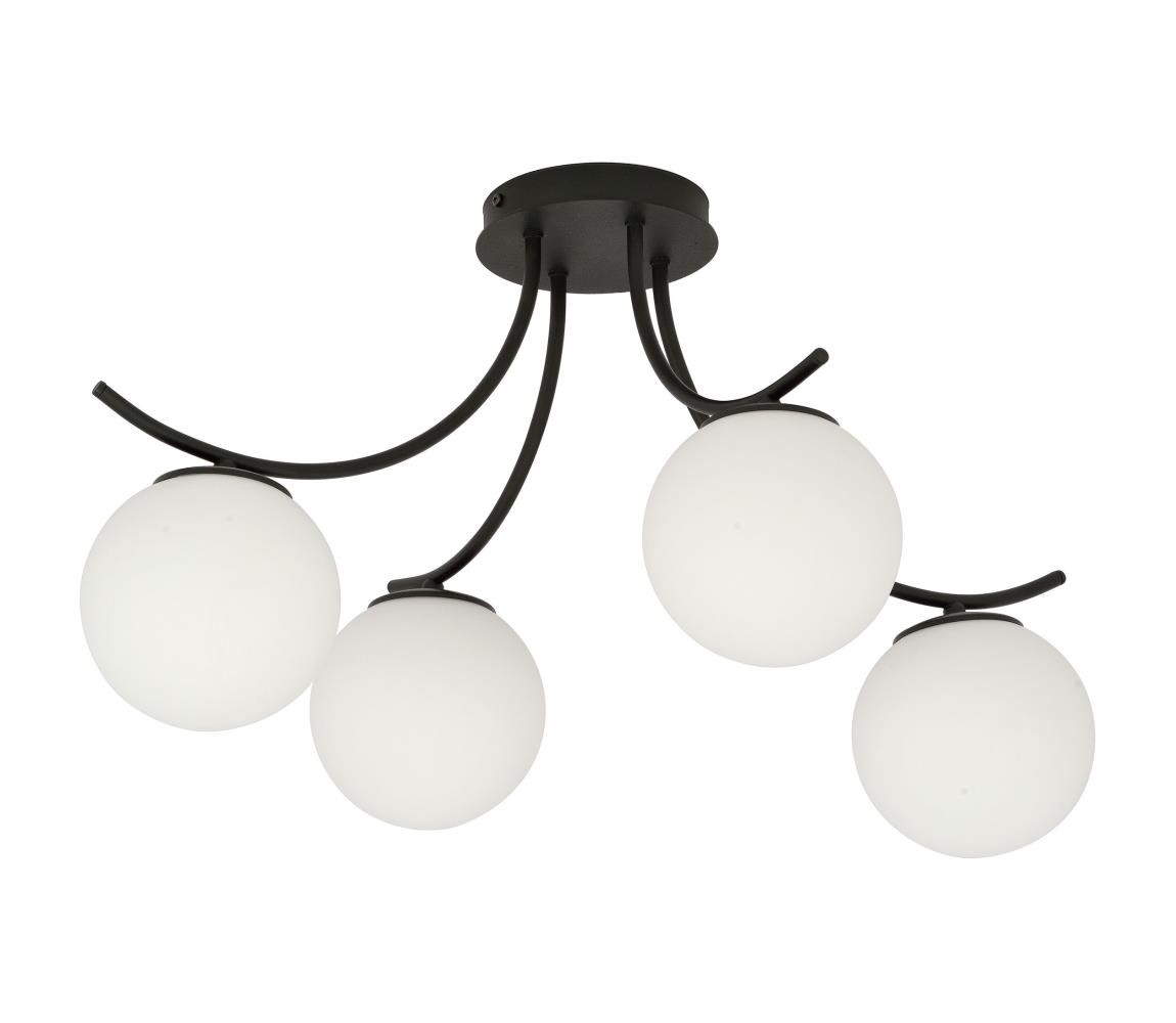 EMIBIG Přisazený lustr BOSTON 4xE14/10W/230V černá