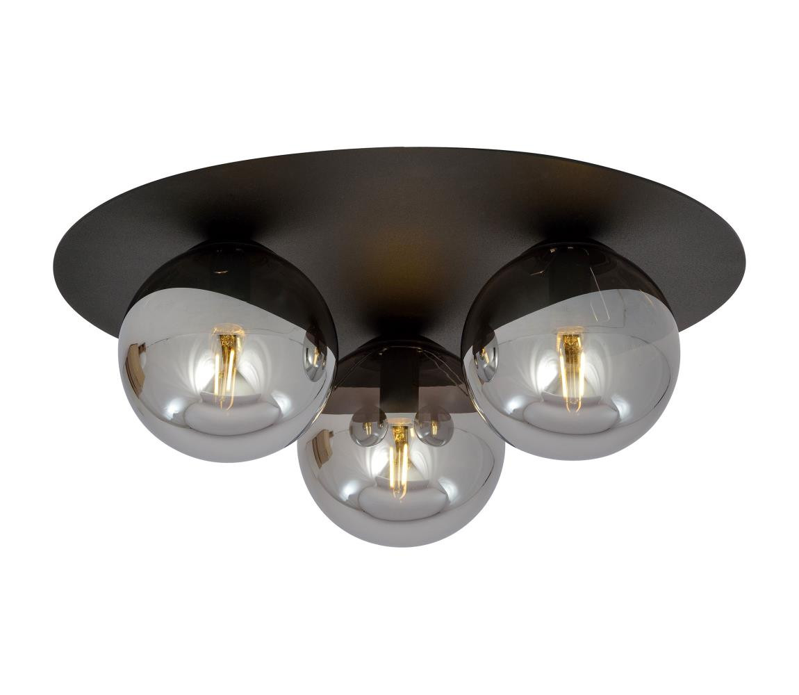 EMIBIG Stropní svítidlo SOLAR 3xE14/10W/230V černá/šedá