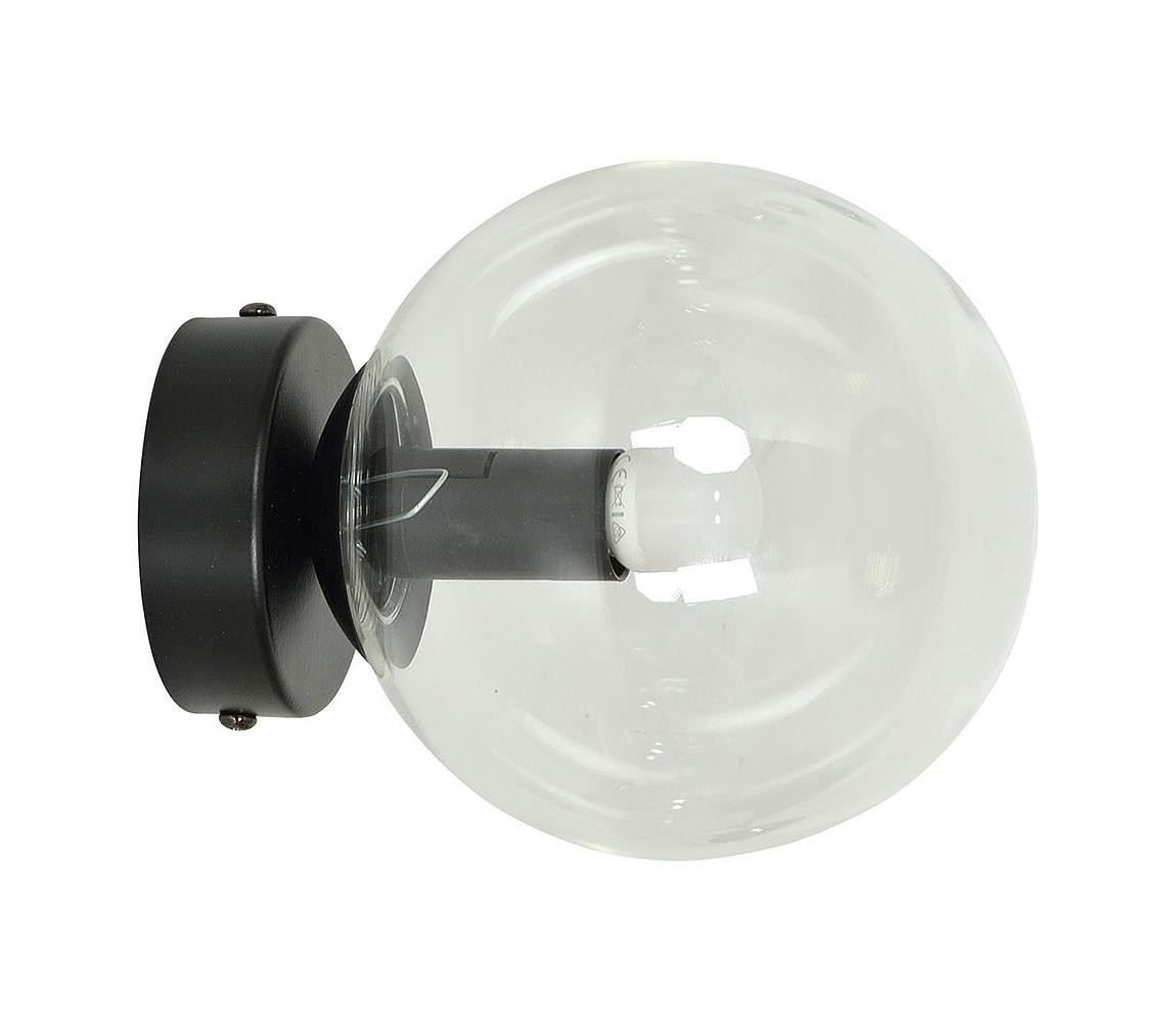 EMIBIG Nástěnné svítidlo ROSSI 1xE14/10W/230V černá/čirá