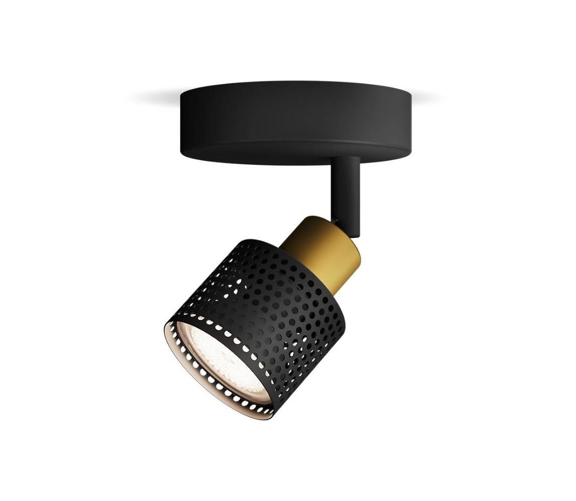 Philips Philips - Bodové svítidlo NIALL 1xGU10/5W/230V černá/mosaz