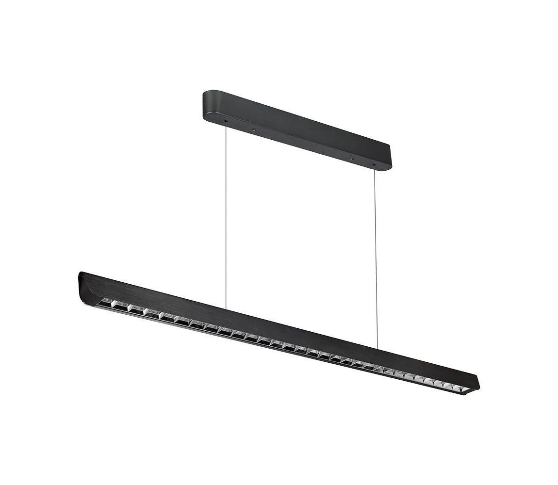 LED Lustr na lanku LED/36W/230V 3000/4000/6400K černá