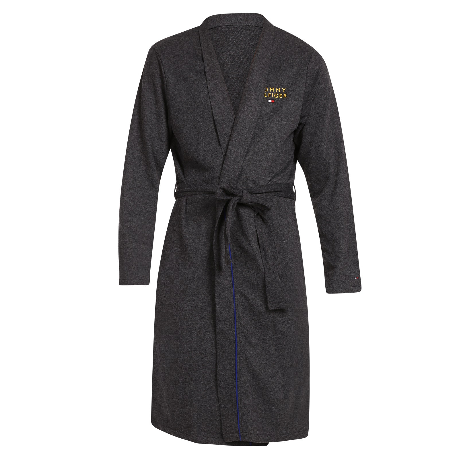 Pánský župan Tommy Hilfiger šedý (UM0UM02990 P5Q) S