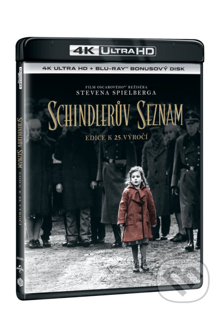 Schindlerův seznam výroční edice 25 let Ultra HD Blu-ray UltraHDBlu-ray