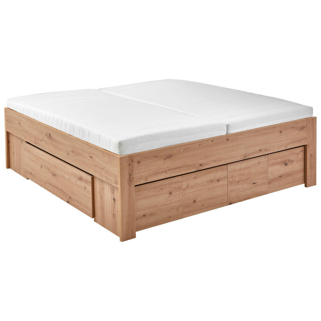 Carryhome POSTEL, 180/200 cm, kompozitní dřevo, dub artisan