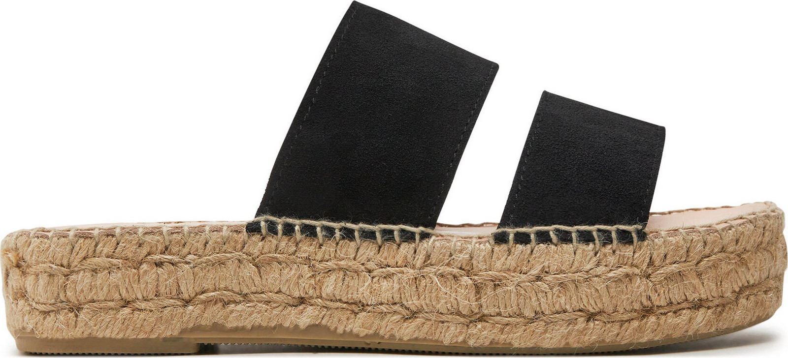 Espadrilky Manebi Hamptons Double Sole 2 Bands Sandals K 1.0 JB Černá