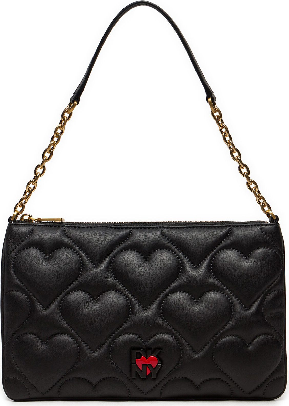 Kabelka DKNY Heart Of Ny Quilted Flat Shoulder Bag R413KF08 Černá