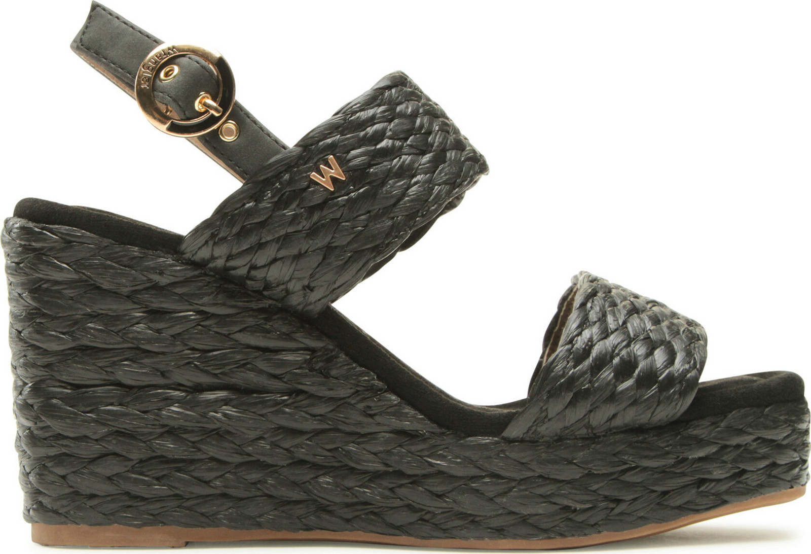 Espadrilky Wrangler Cohibara Raffia WL31553A Černá