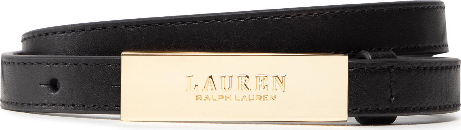 Dámský pásek Lauren Ralph Lauren New Plaque 412873090001 Černá