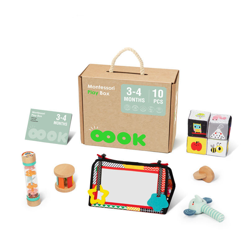 Mamido Mamido Montessori Edukační box pro děti 3-4 měsíce