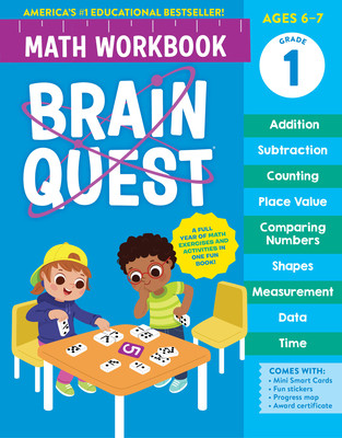 Brain Quest Math Workbook: 1st Grade (Workman Publishing)(Paperback)