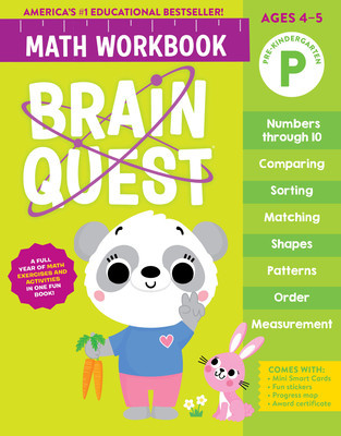 Brain Quest Math Workbook: Pre-Kindergarten (Workman Publishing)(Paperback)