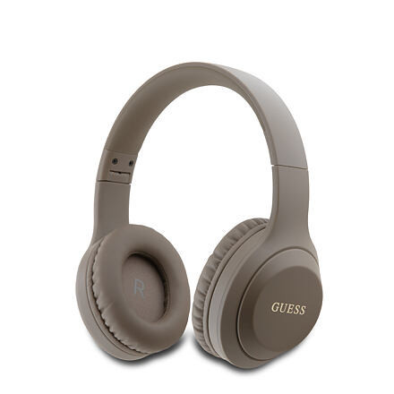 Guess Classic Silver Logo Bluetooth Stereo Headphone Brown GUBHV21SFGSW