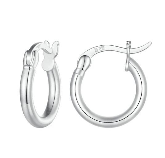 Royal Fashion stříbrné kruhové náušnice SCE1608-S