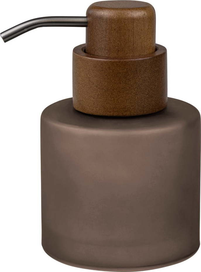 Hnědý skleněný dávkovač mýdla 310 ml Modest – Mette Ditmer Denmark