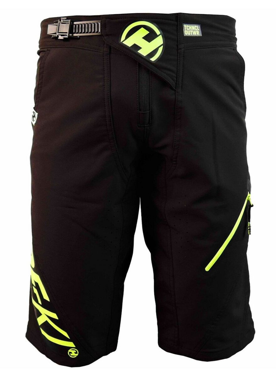 Cyklokraťasy unisex Haven Ride-Ki Short - černé-zelené, XXL