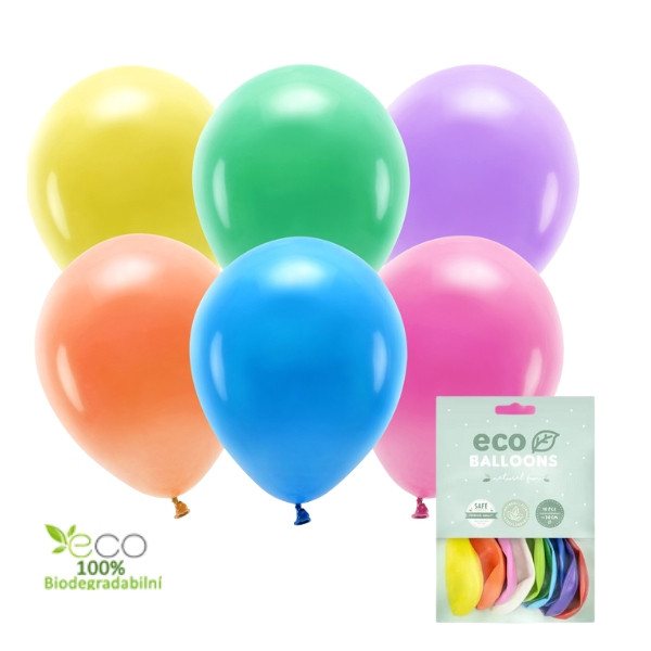 Balonky Eco 26 cm pastelové, mix (1 bal. / 10 ks)