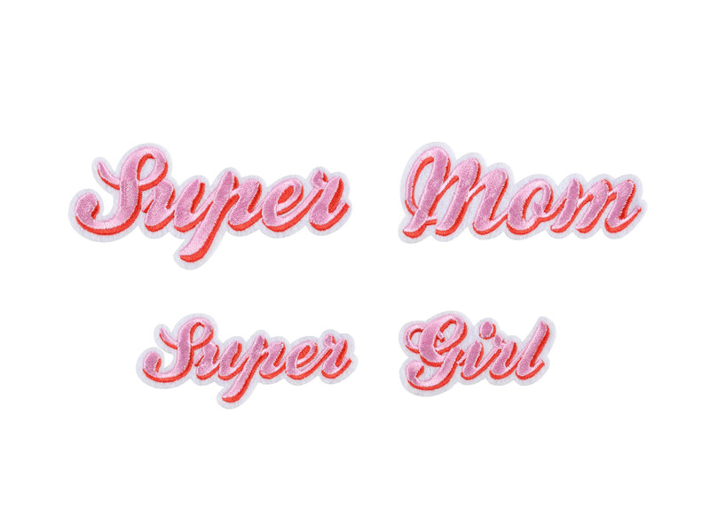 Naprasovanka Supermom, mix, 14x3.5-19.5x5 cm (1 bal. / 2 ks.)