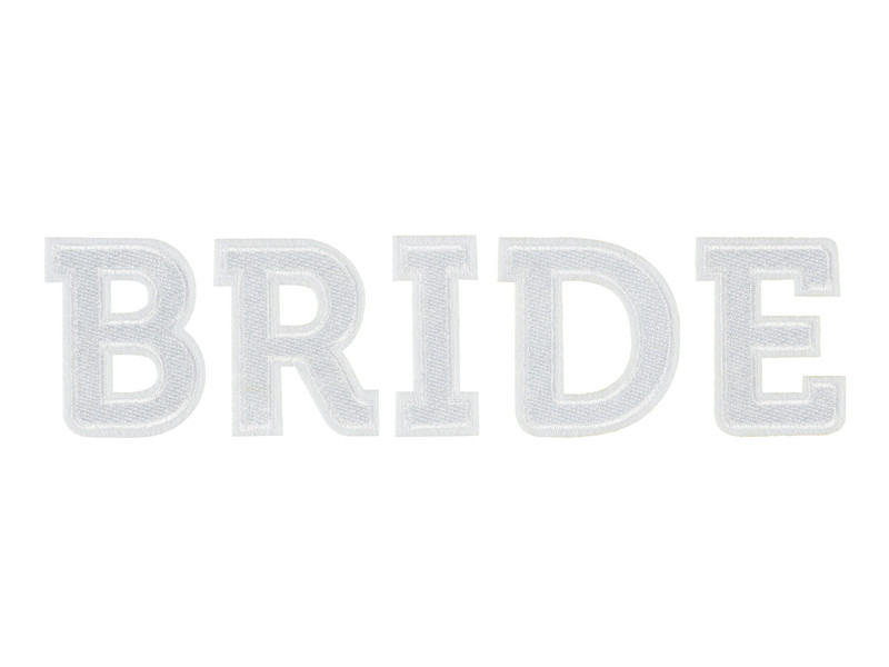 Nažehlovačka BRIDE, bílá, 24x6cm