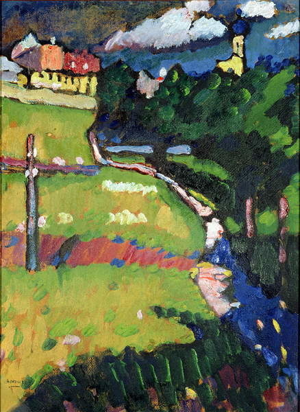 Wassily Kandinsky Obrazová reprodukce The Church in Murnau (1908-09), Wassily Kandinsky, 30 × 40 cm