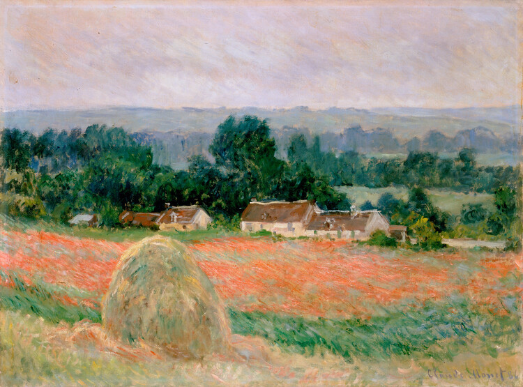 Claude Monet Obrazová reprodukce Haystack at Giverny, 1886, Claude Monet, 40 × 30 cm