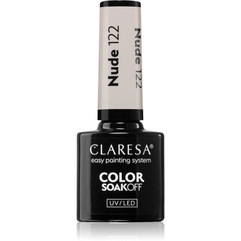 Claresa SoakOff UV/LED Color Nude gelový lak na nehty odstín 122 5 g