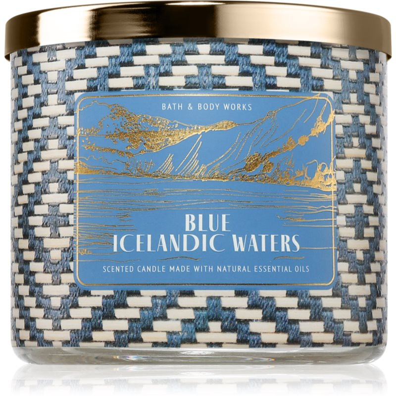 Bath & Body Works Blue Icelandic Waters vonná svíčka 411 g