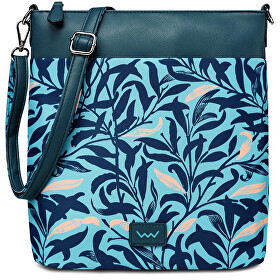 Vuch Dámská crossbody kabelka Smokie Leaves Turquoise