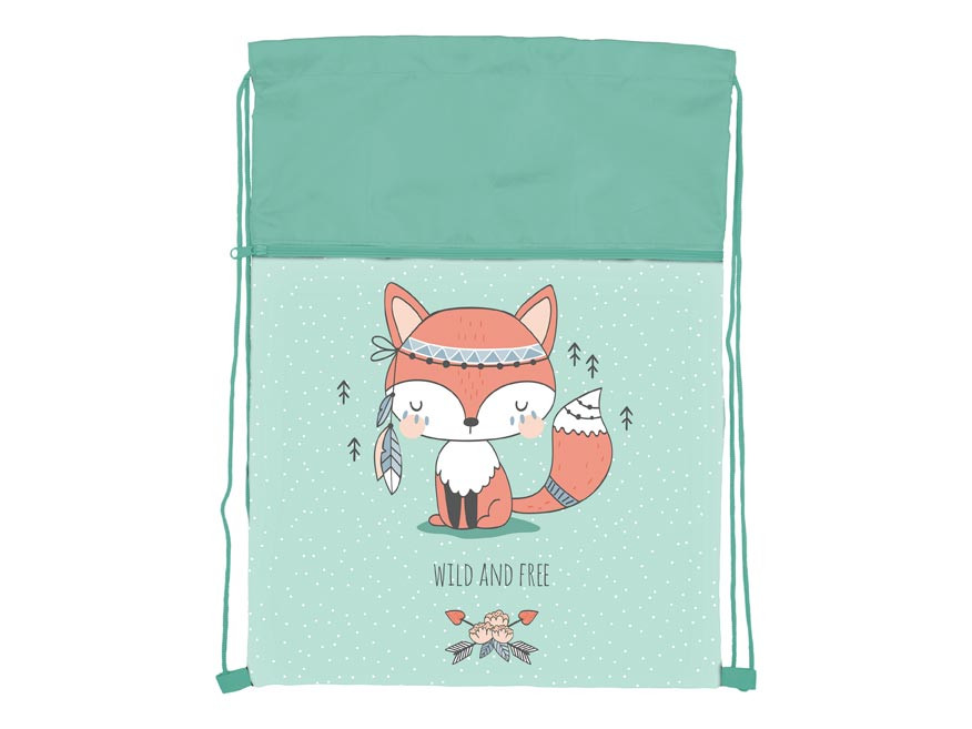 MFP 8040910 Sáček na přezůvky Fox 30x39cm