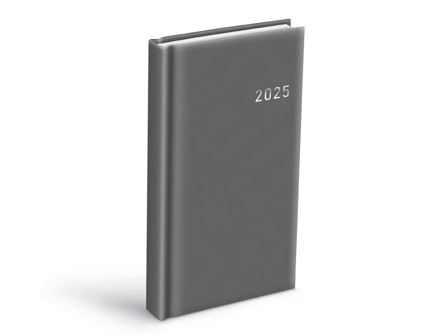 MFP 7781389 Diář 2025 D802 PVC dark gray 90x170mm denní