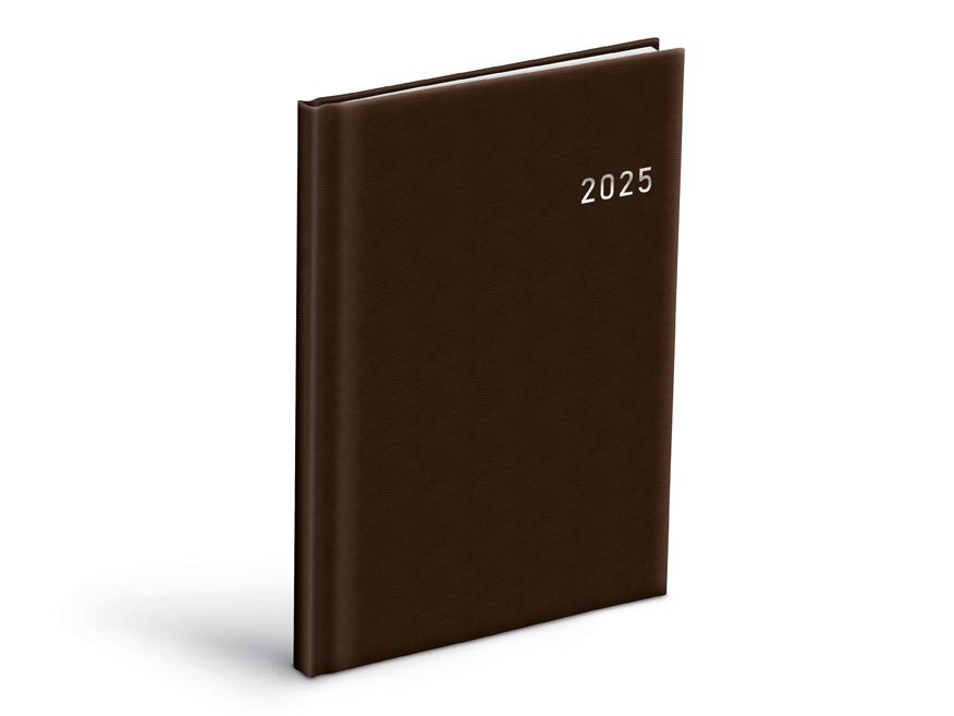 MFP 7781373 Diář 2025 T805 PVC dark brown týdenní