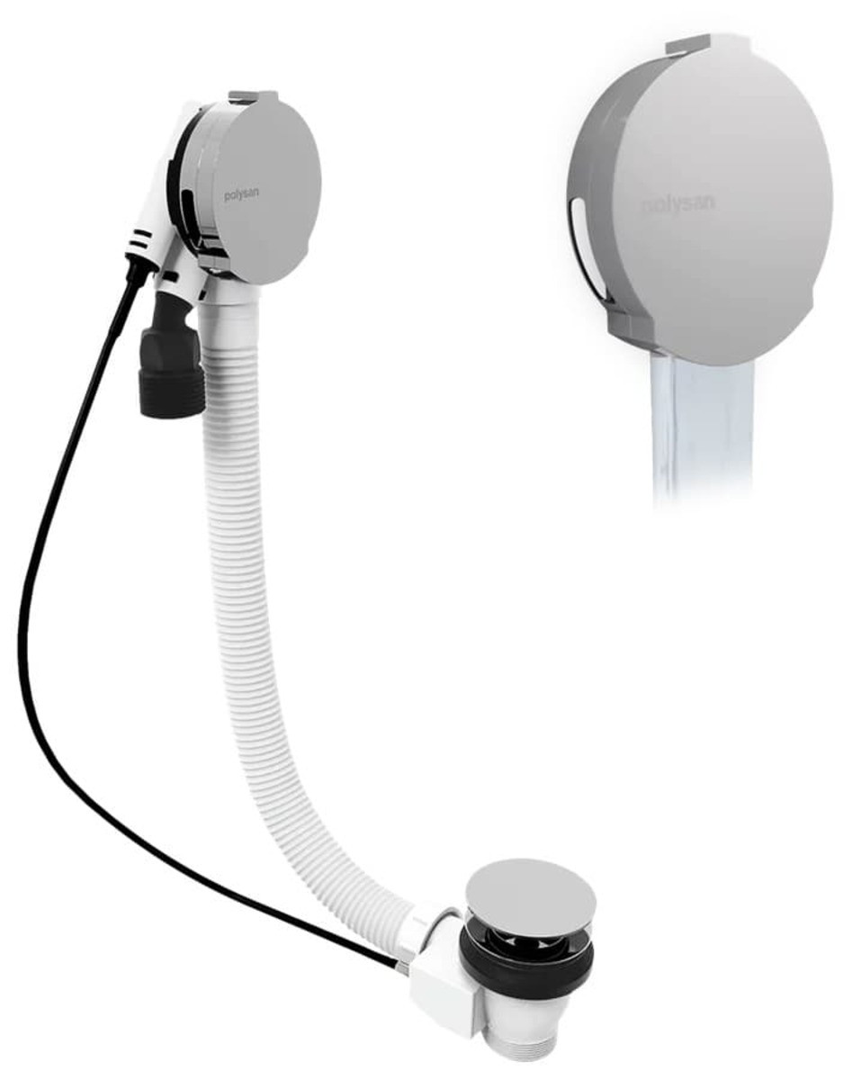 Vanový automat Polysan chrom ABS/mosaz 71851