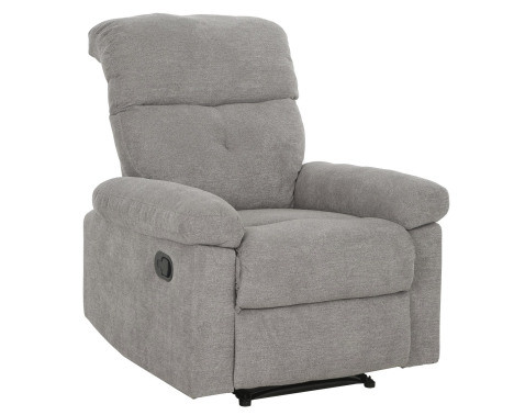 Křeslo Elza, šedá látka, s polohováním