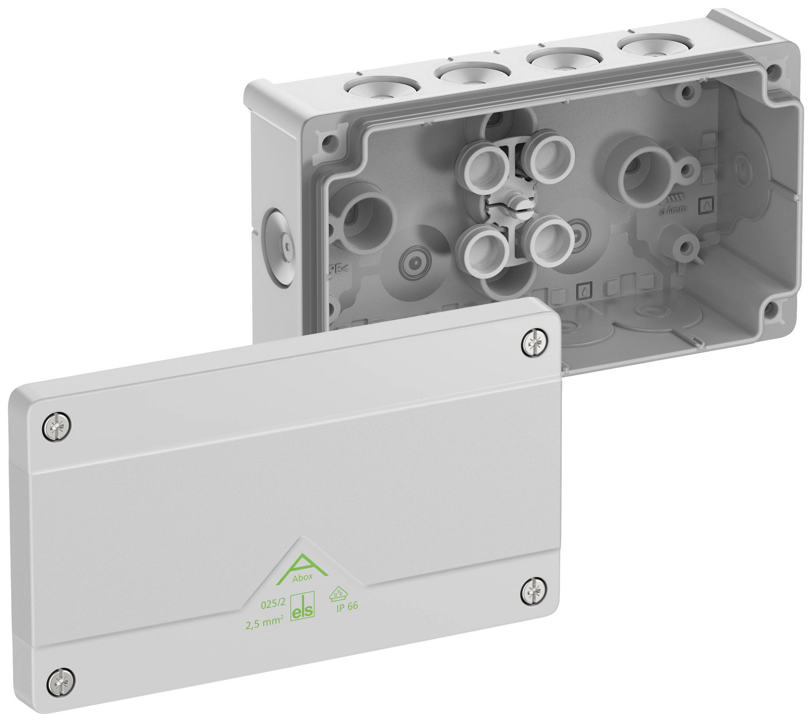 Krabice Spelsberg Abox 025/2-L IP66 šedá 152x87x52mm 80240201