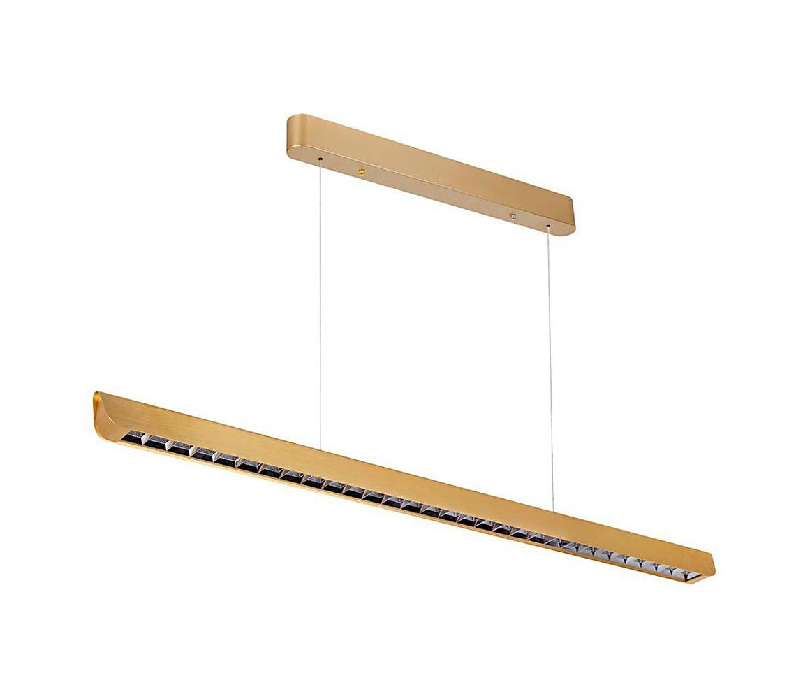 LED Lustr na lanku LED/36W/230V 3000/4000/6400K zlatá