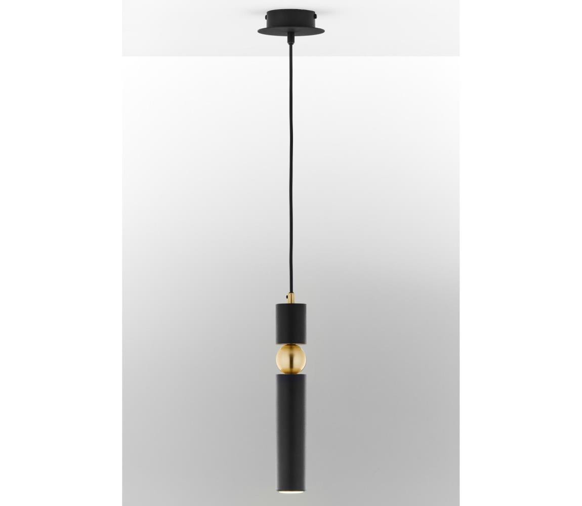 Jupiter Jupiter 2003 - Lustr na lanku ALAS 1xGU10/10W/230V černá/zlatá