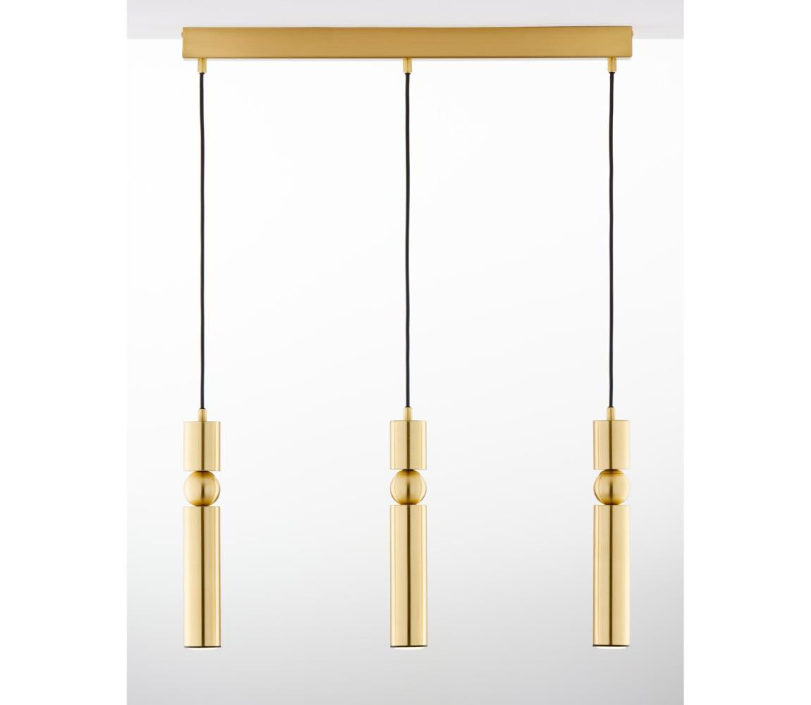 Jupiter Jupiter 2010 - Lustr na lanku ALAS 3xGU10/10W/230V zlatá