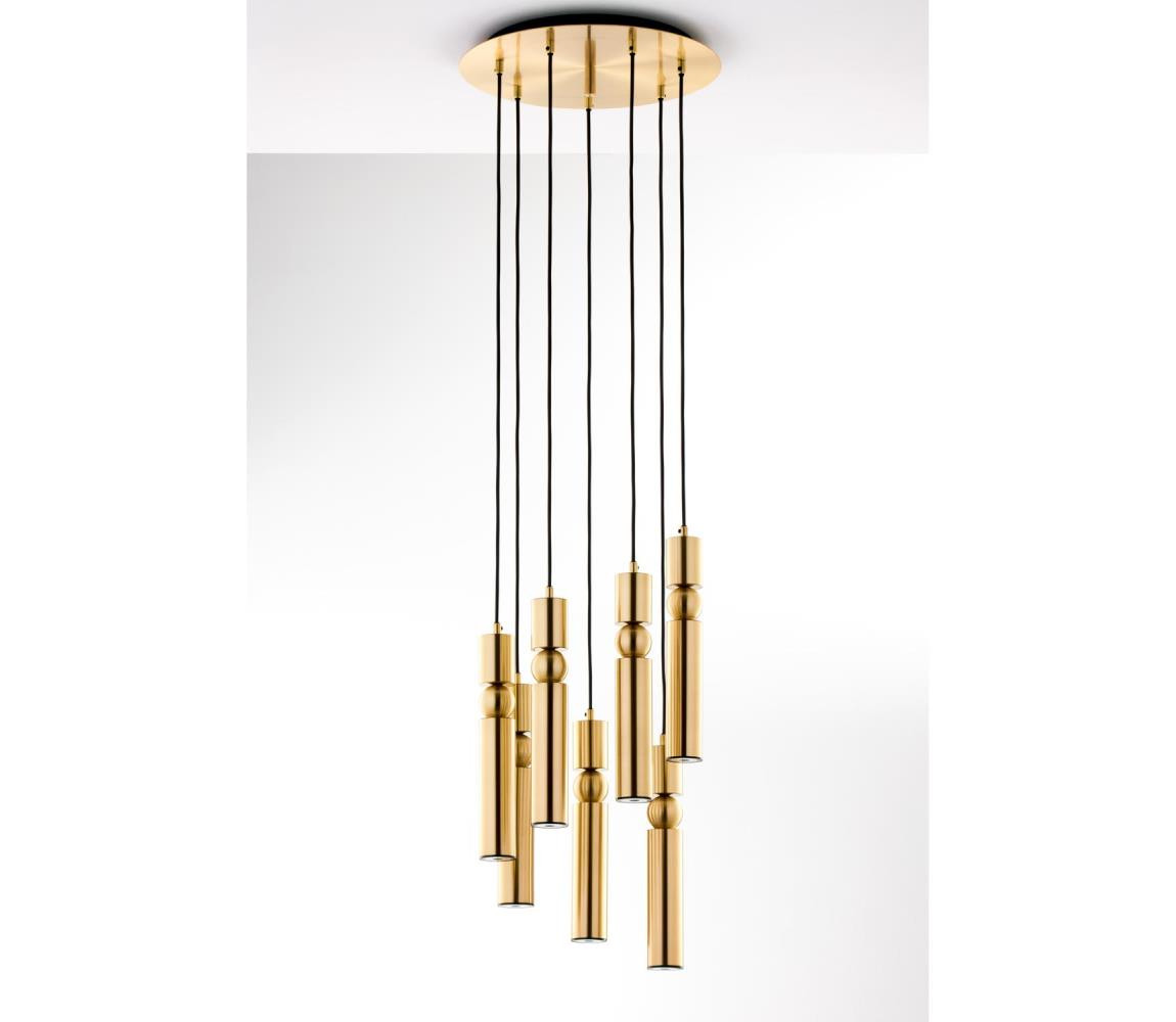 Jupiter Jupiter 2021 - Lustr na lanku ALAS 7xGU10/10W/230V zlatá