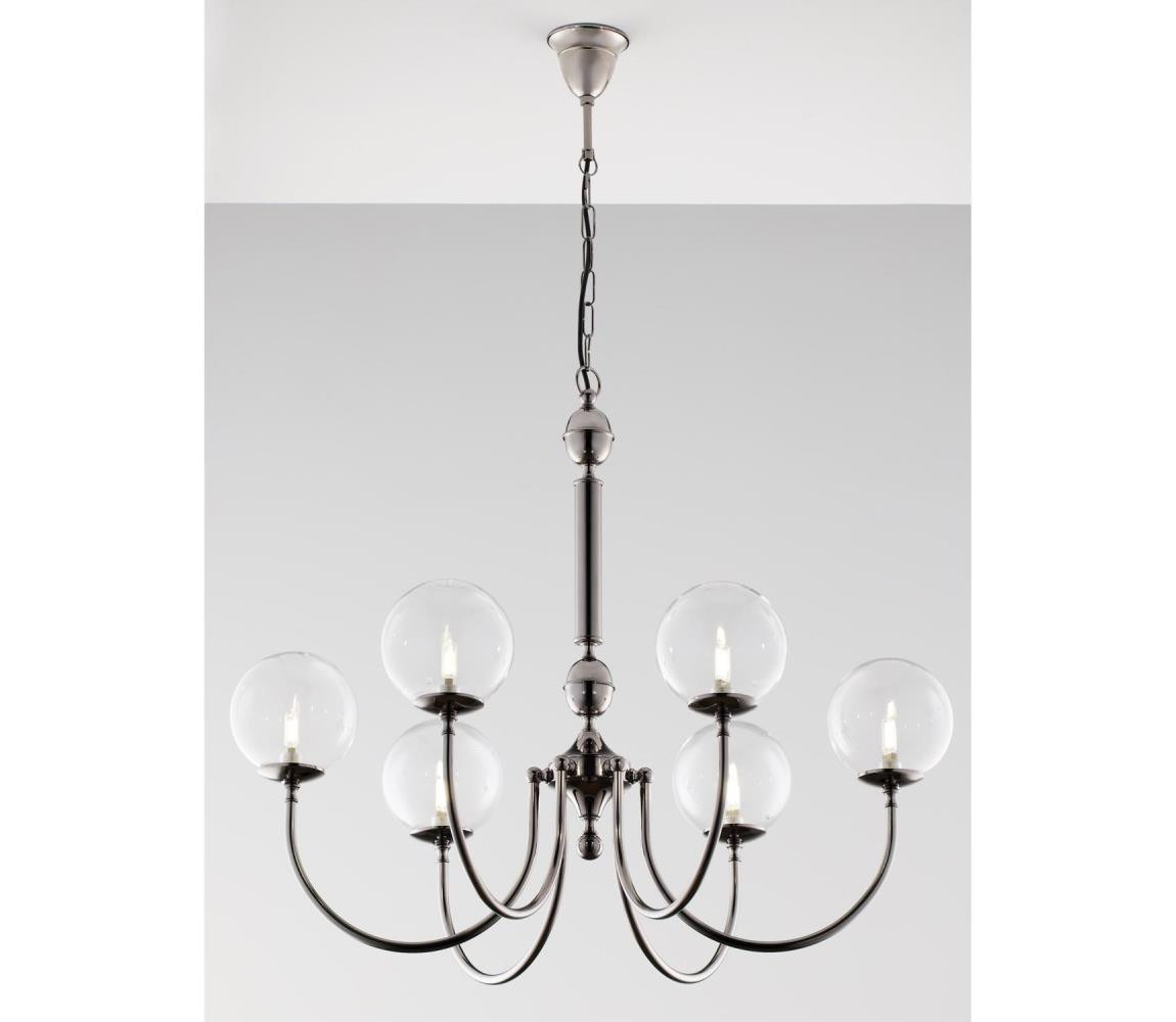 Jupiter Jupiter 2022 - Lustr na řetězu BRILLANTE 6xG9/10W/230V lesklý chrom